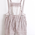 Girl Child Denim European Long Length Overalls,Girl Trendy Plaid Dungarees